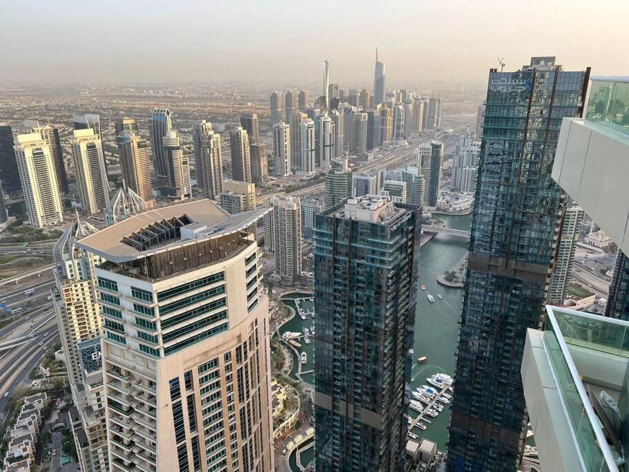 High Floor With City Skyline & Burj Khalifa View 3 Bedroom Unit Marina Dubai Esterno foto