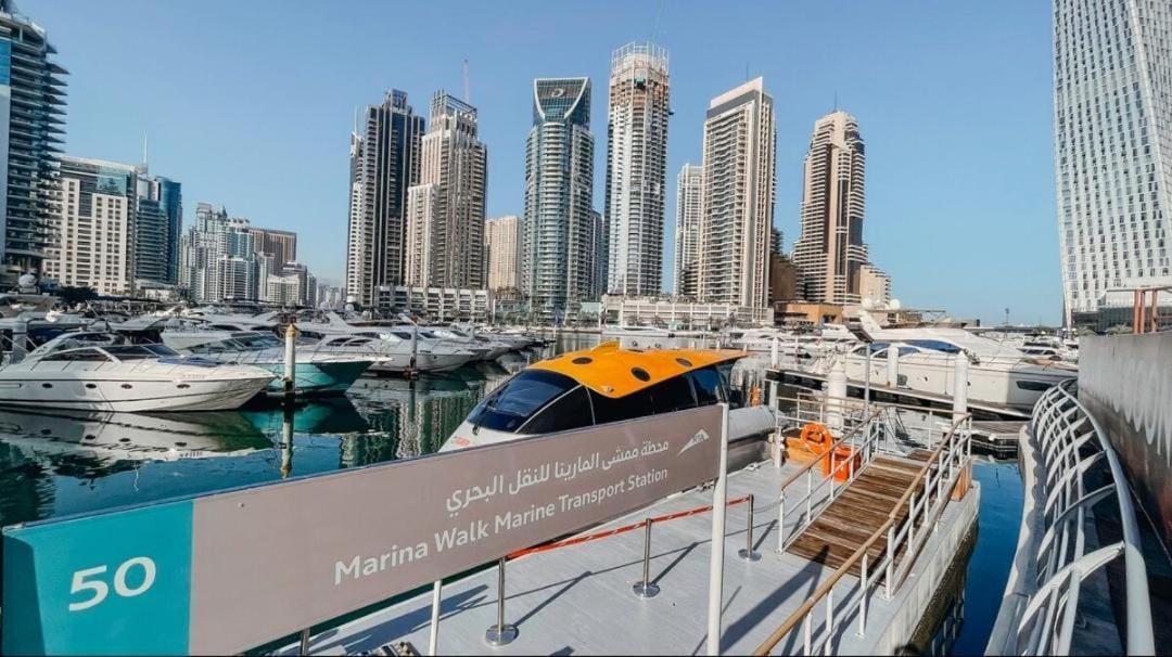 High Floor With City Skyline & Burj Khalifa View 3 Bedroom Unit Marina Dubai Esterno foto