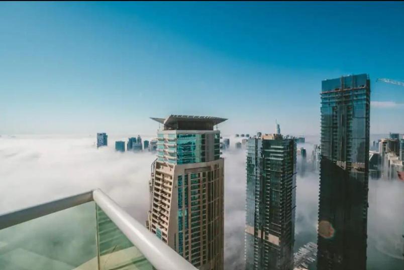 High Floor With City Skyline & Burj Khalifa View 3 Bedroom Unit Marina Dubai Esterno foto